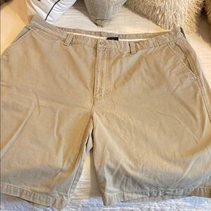 Arizona Jean Company Tan Flat Front Chino Shorts